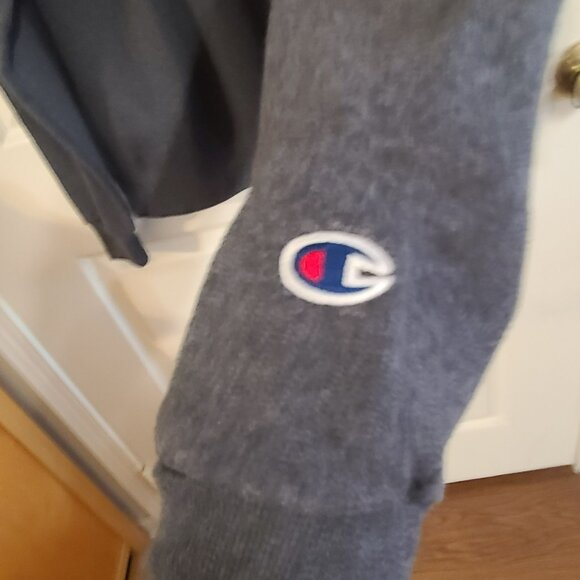 Champion Duke Blue Devils Mens Charcoal Arch Name Long Sleeve Crew Sweatshirt  M - Picture 5 of 8